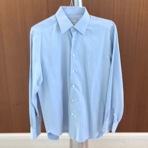 E Zegna blue shirt